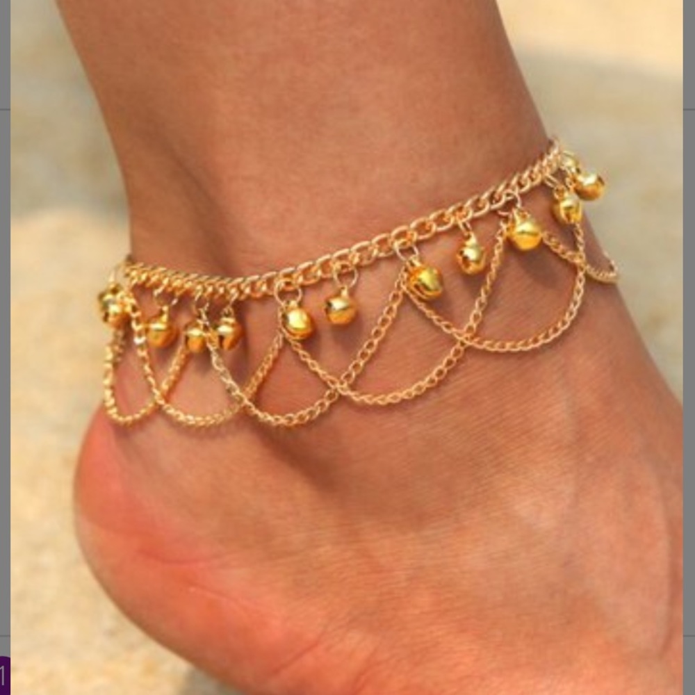 NEW•GOLDEN SUN GODDESS ANKLET BOHO CHIC ANKLET•NWT•